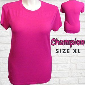 Womens Hot Pink Champion  Activewear Shirt Size XL